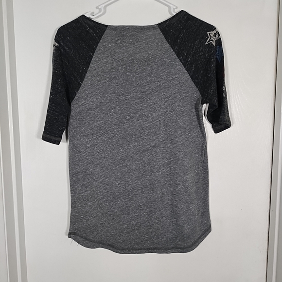 Harley Davidson Womens S Baseball Tee Shirt Top Eagle Graphic Stars Rhinestones - Picture 8 of 8